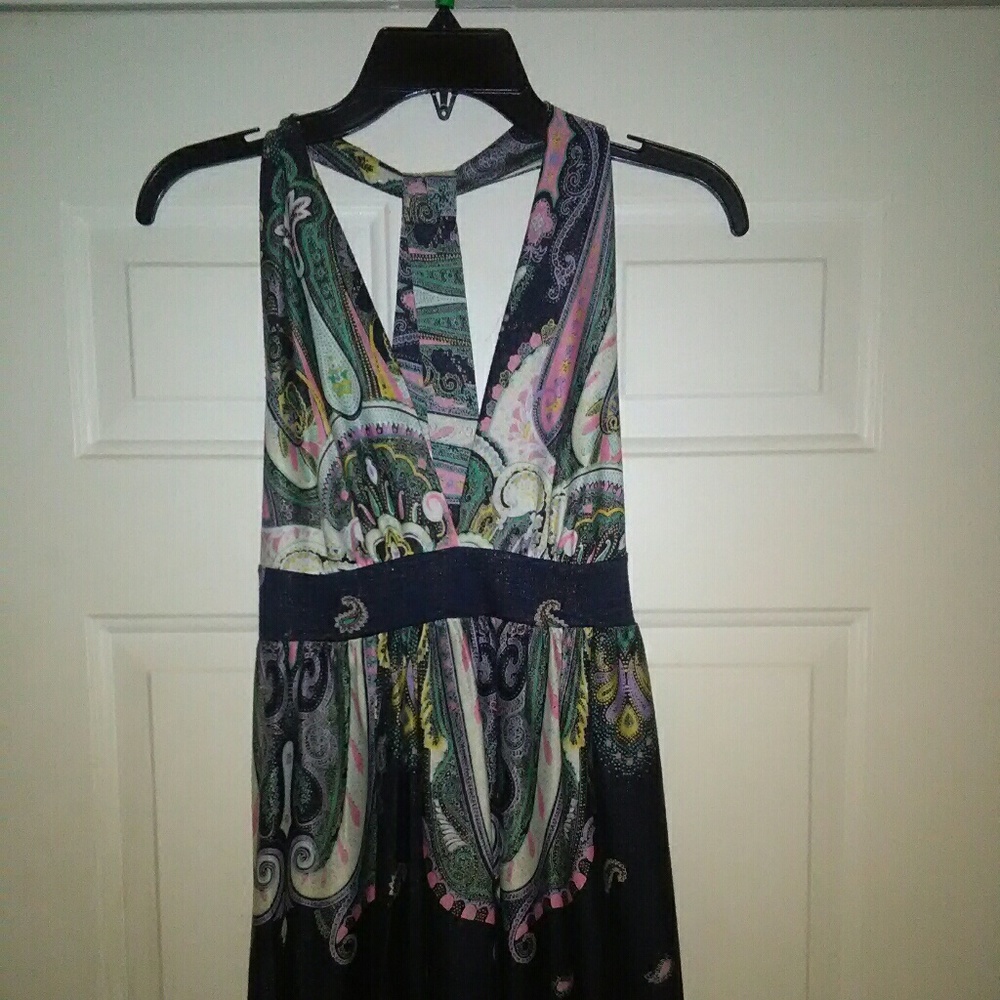 XXI  Paisley halter maxi dress
